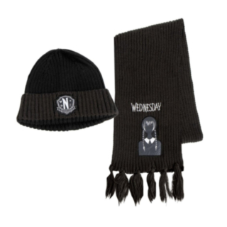Wednesday® Mössa & Halsduk Svart