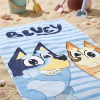 Bluey® & Bingo Randig Handduk