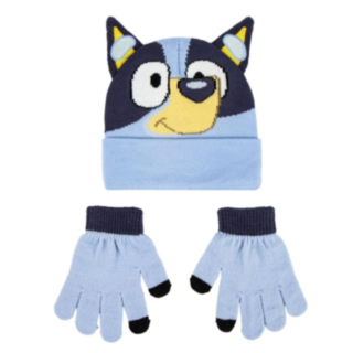 Bluey® Mössa & Vantar Ljusblå