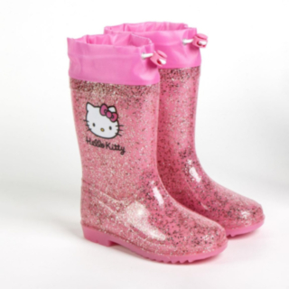 Hello Kitty® Gummistövlar Rosa Glitter
