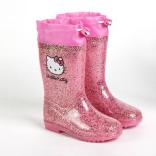 Hello Kitty® Gummistövlar Rosa Glitter