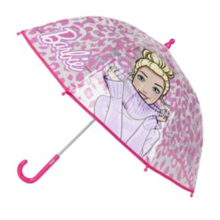 Barbie® Leopard Paraply Ljusrosa