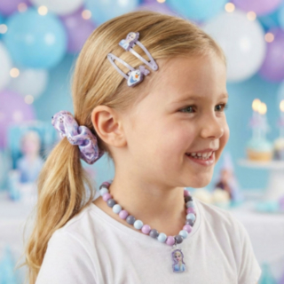 Frozen® Hårtillbehör & Halsband Set Lila