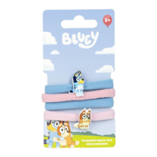 Bluey® Hårsnoddar Blå/Ljusrosa