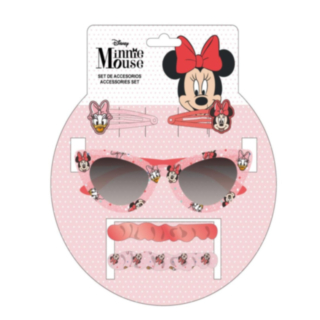 Minnie Mouse® Solglasögon & Hårtillbehör Set Ljusrosa