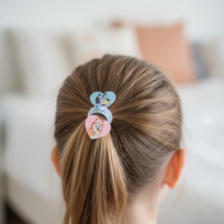 Bluey® Hårsnoddar Blå/Ljusrosa