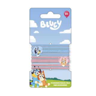 Bluey® Hårsnoddar Blå/Ljusrosa