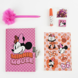 Minnie Mouse® Dagbok Set Ljusrosa