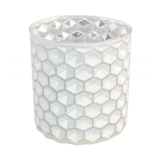 Geometrisk Värmeljushållare Silver
