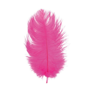 Strutsfjädrar Rosa 30-35 cm