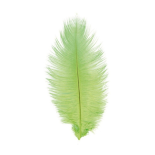 Strutsfjädrar Limegrön 30-35 cm