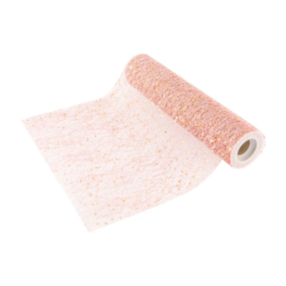 Glitter Bordslöpare Roséguld