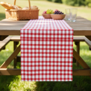 Rutig Picknick Bordslöpare