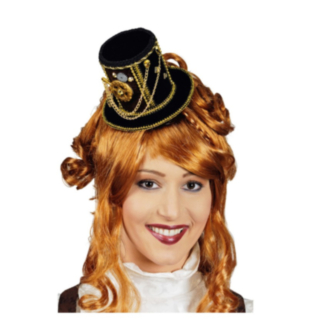 Mini Steampunk Hatt Svart