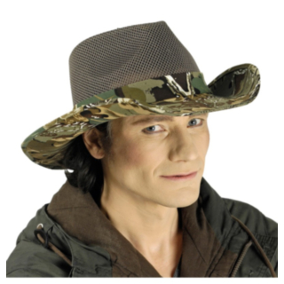 Kamouflage Cowboyhatt