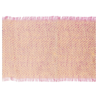 Jute Chevron Bordslöpare Rosa