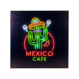 LED Mexico Cafe Skylt