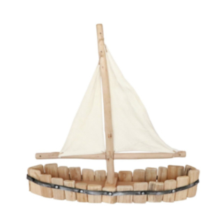 Maritimt Träskepp Centerpiece Natur