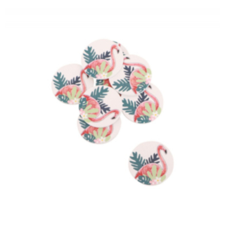 Flamingo Träkonfetti Ljusrosa