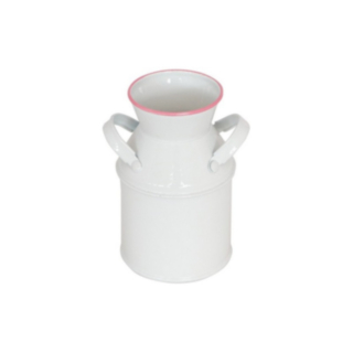 Mini Mjölkkanna Vit/Ljusrosa