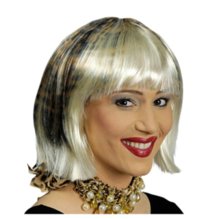 Leopard Peruk Kort Blond