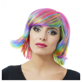 Pixie Peruk Regnbåge