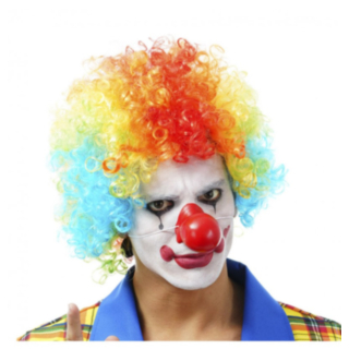 Clownperuk Regnbågsfärg