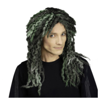 Dreadlocks Peruk Svart/Grön