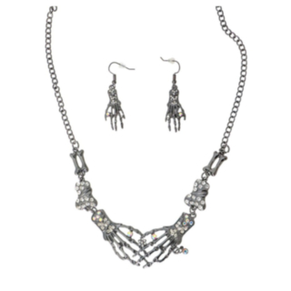 Skelett Halsband & Örhängen