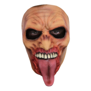 Zombie Latexmask Med Tunga