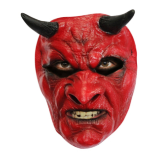 Skrämmande Djävul Latexmask