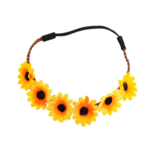 Hårband Sommarblommor Gul