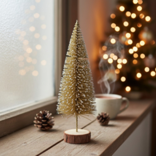 Julgran Guld/Vit