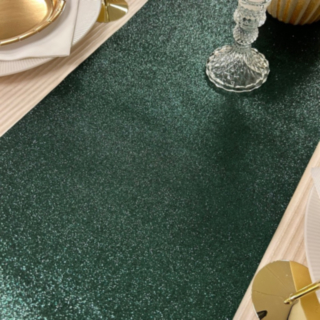 Glitter Premium Bordslöpare Tallgrön