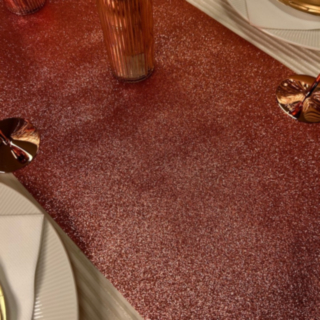 Glitter Premium Bordslöpare Roséguld