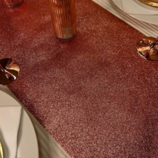 Glitter Premium Bordslöpare Roséguld