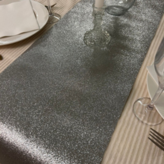 Glitter Premium Bordslöpare Silver