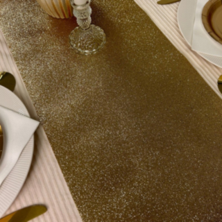 Glitter Premium Bordslöpare Guld