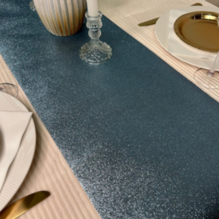 Glitter Premium Bordslöpare Polarblå