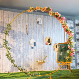 Cirkel Backdrop Guld