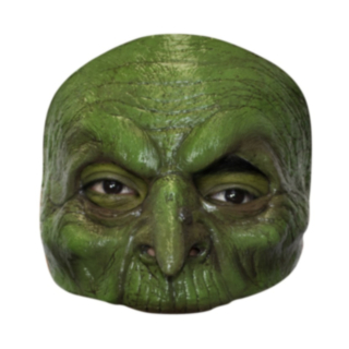 Häxa Halvmask Grön
