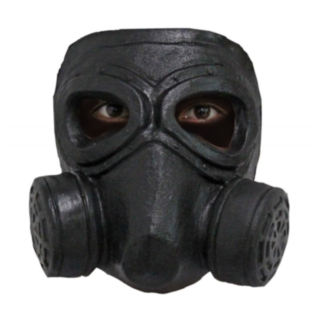 Gasmask Latex Svart