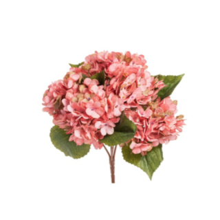 Kunstgjord Hortensia Bukett Rosa