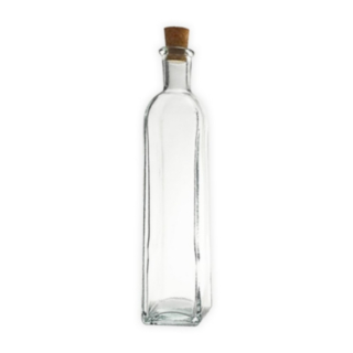 Fyrkantig Glasvas Med Kork