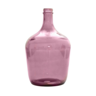 Flaskformad Glasvas Rosa