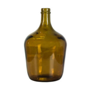 Flaskformad Glasvas Amber
