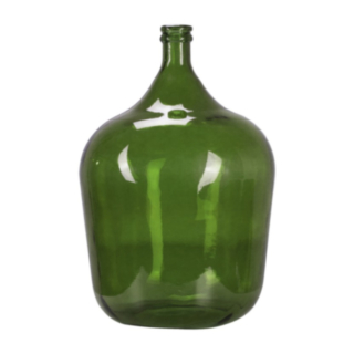 Stor Flaskformad Glasvas Grön