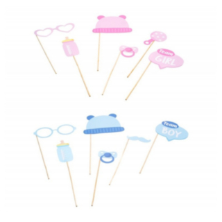Gender Reveal Selfie Props