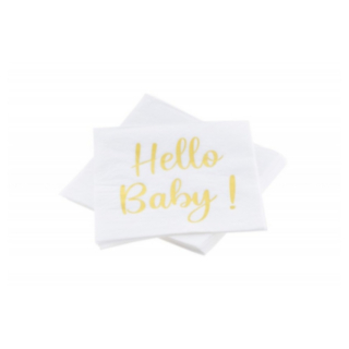 Hello Baby Servetter Guld