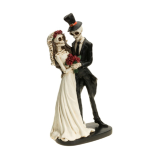 Día de los Muertos Brudpar Skulptur